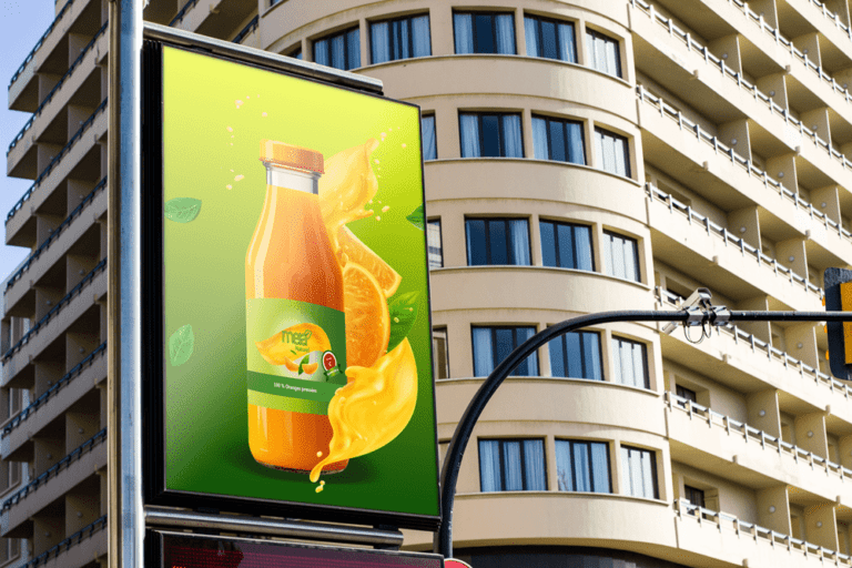 mockup d"un jus de fruit illustrator et photoshop